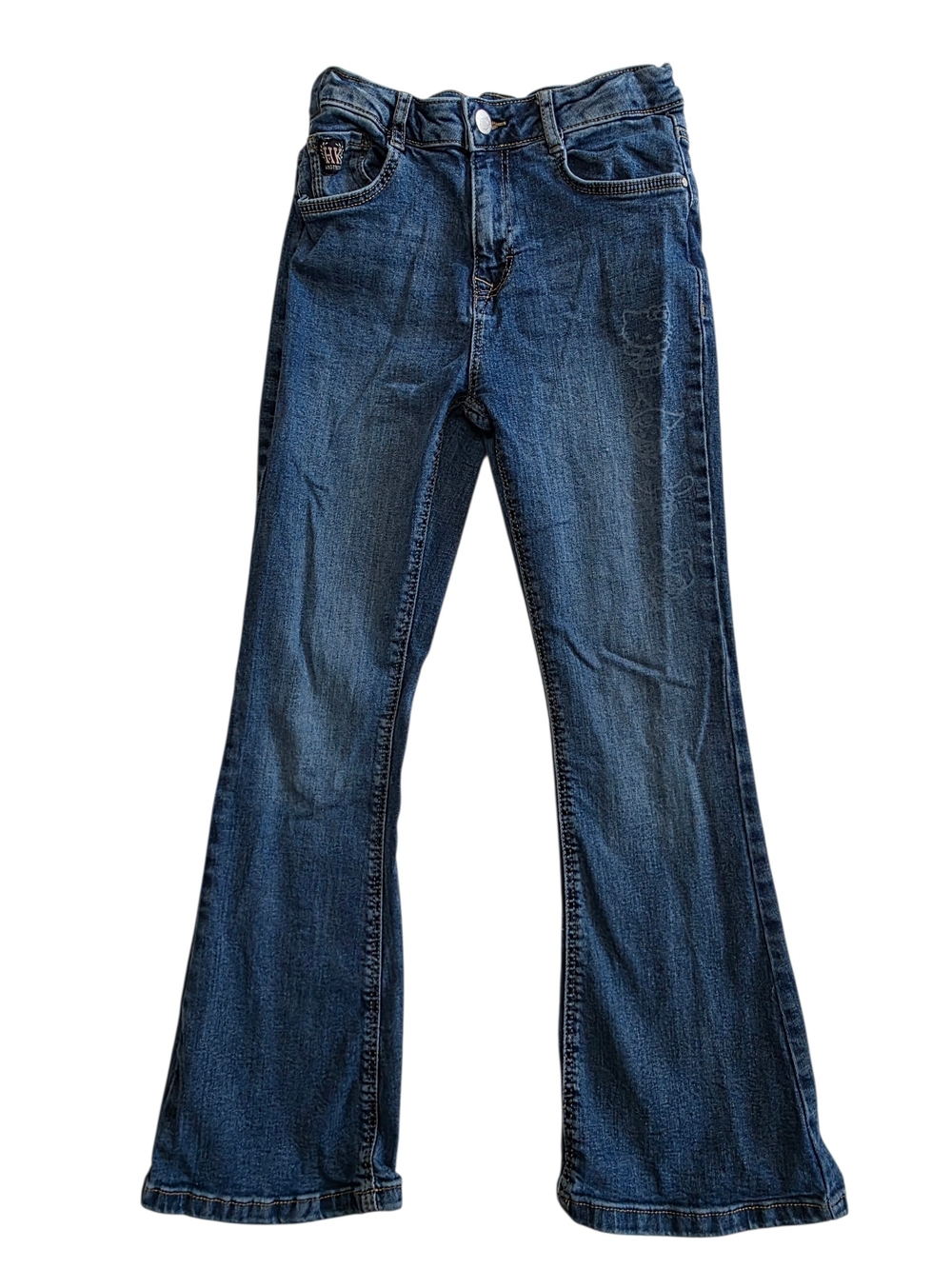 Primark Girl's Sanrio Dark Blue Flare Jeans